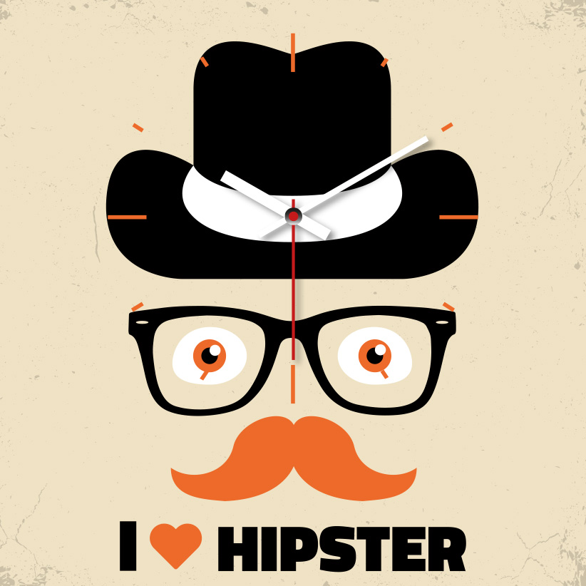 OROLOGIO HIPSTER HIM 29x29 cm IN FOREX